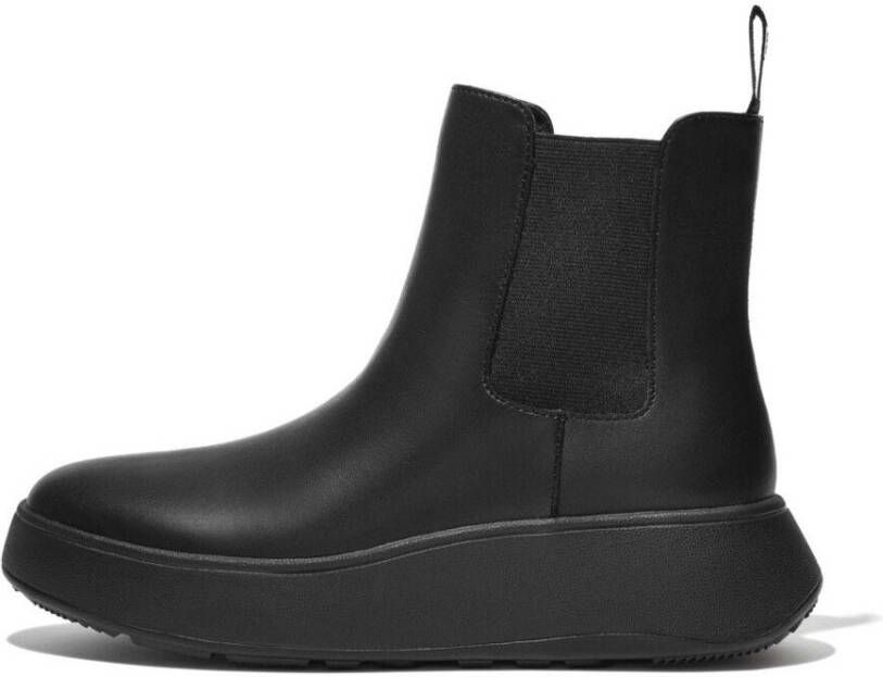 Fitflop Chelsea-boots F-MODE Plateaulaarsjes instaplaars met stretchelement voor instappen