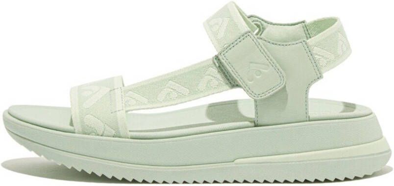 Fitflop Sandalen SURFF WEBBING BACK zomerschoen sandaal sleehak met microwobbleboard voetbed