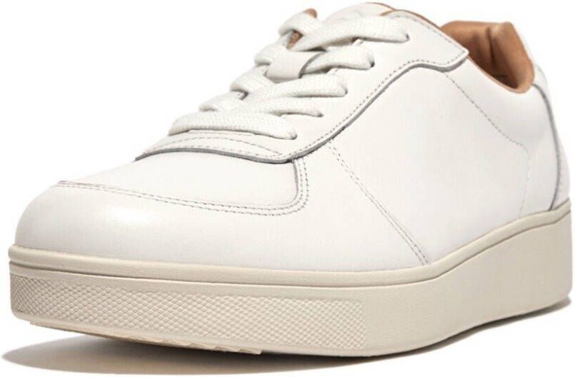 FitFlop Rally Leather Panel Sneakers Wit Vrouw