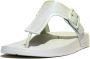 FitFlop Iqushion Iridescent Adjustable Buckle Flip-Flops GROEN - Thumbnail 2