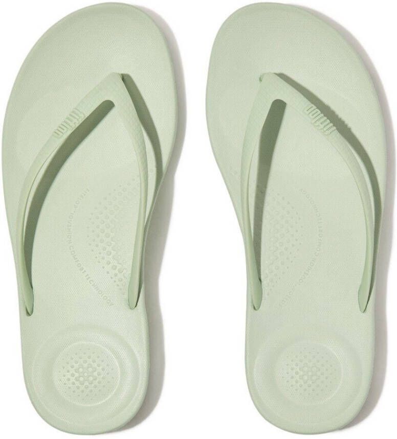 Fitflop Teenslippers IQUSHION ERGONOMIC FLIP-FLOPS wig-hak zomerschoen slippers met zachte teenband