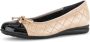 Gabor Beige Leren Ballet Flats Beige Dames - Thumbnail 3