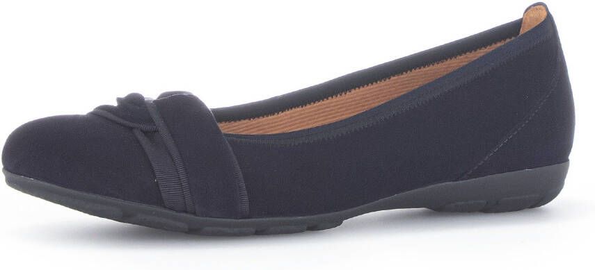 Gabor Ballerina's Platte schoenen slipper met comfortabele elastische afwerking