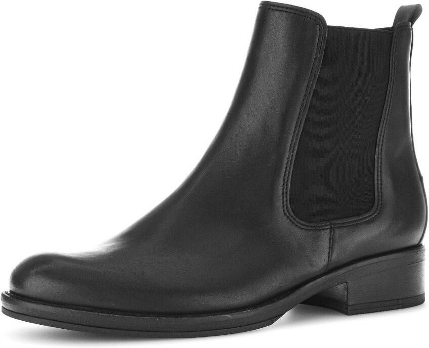 Gabor Chelsea-boots blokhak business schoen enkellaars met optifit verwisselbaar voetbed