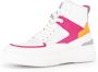 Gabor Witte Leren Hoge Sneakers Multicolor Dames - Thumbnail 1