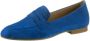 Gabor Blauwe Suède Loafers Slip-On Ronde Neus Blue Dames - Thumbnail 2