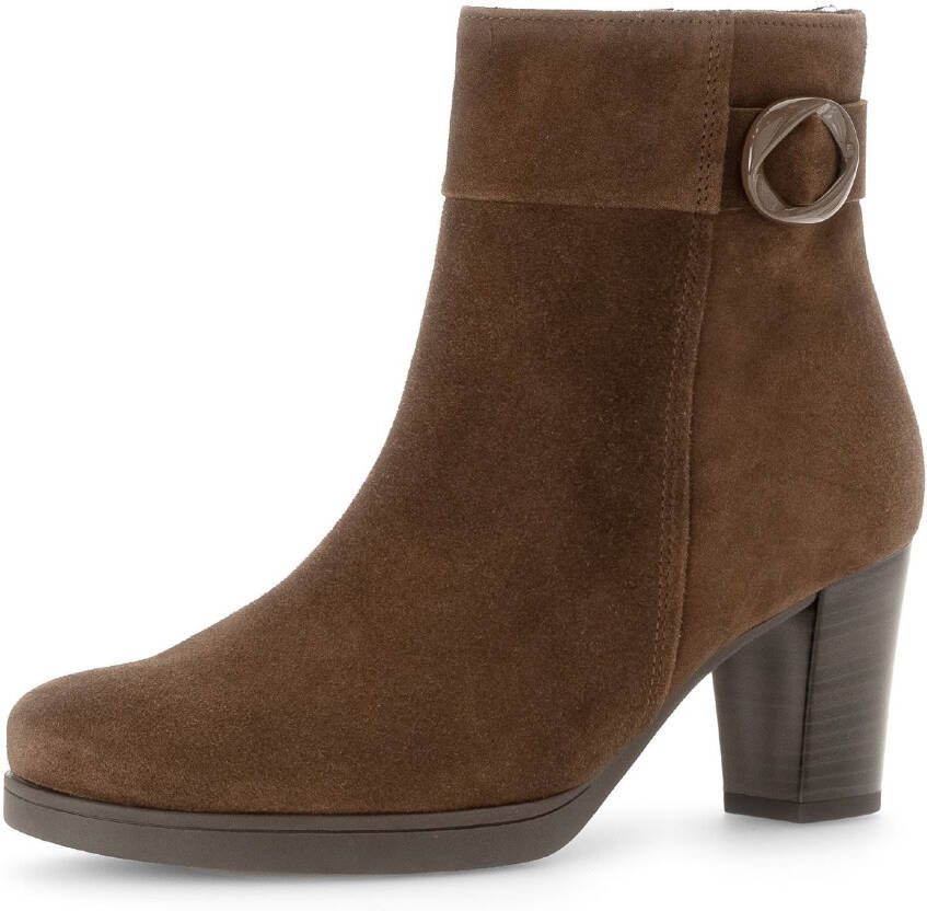 Gabor Laarsjes ANCONA blokhak ankle boots met trendy schachtontwerp