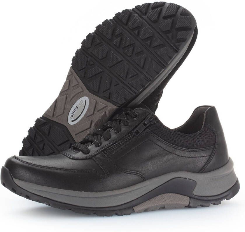 Gabor Rollingsoft Sneakers in comfortabele breedte g (wijd) vrijetijdsschoen halfschoen veterschoen