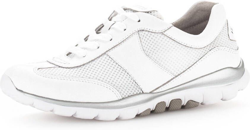 Gabor Rollingsoft Sneakers met sportieve mesh-inzet vrijetijdsschoen lage schoen veterschoen