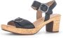 Gabor Zwarte Leren Sandalen Black Dames - Thumbnail 3