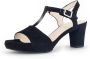 Gabor Zwarte Leren Sandalen Klassiek Comfortabel Black Dames - Thumbnail 2