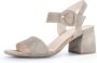 Gabor Beige Leren Sandalen Beige Dames - Thumbnail 2