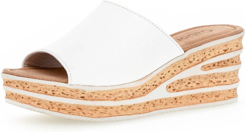 Gabor Slippers wedge heel summer shoe slip-on refined heel design