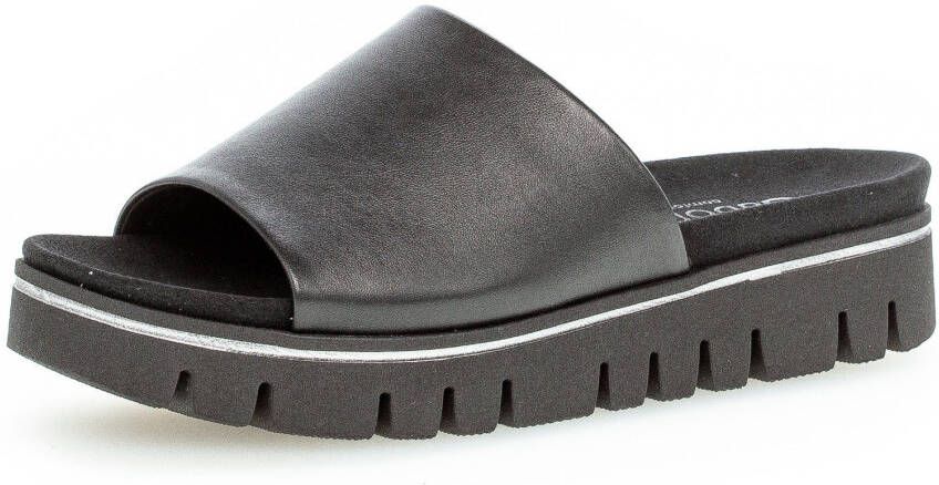 Gabor Slippers York platform zomerschoen slippers in comfortschoen breedte g (=wide)