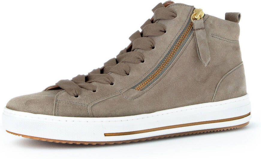 Gabor Sneakers met sleehak Florence met contrastbeleg