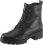 Gabor 711.3 Veterboots Laarzen Met Veters Dames Zwart - Thumbnail 4