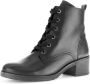 Gabor Zwarte leren veterschoenen Black Dames - Thumbnail 2