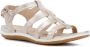 GEOX D72R6A Platte sandalenDames Sandalen Wit beige - Thumbnail 3