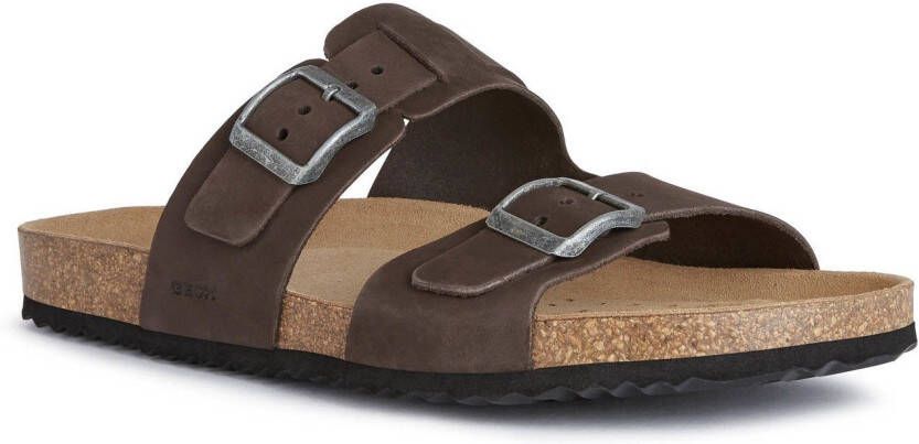 Geox Slippers U SANDAL GHITA met leren binnenzool