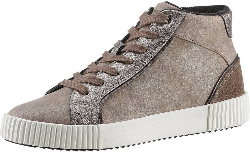 Geox Sneakers D BLOMIEE G high top sneaker veterschoenen winterlaarzen met verwarmende voering