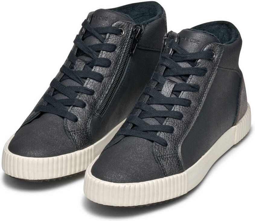 Geox Sneakers D BLOMIEE G high top sneaker veterschoenen winterlaarzen met verwarmende voering