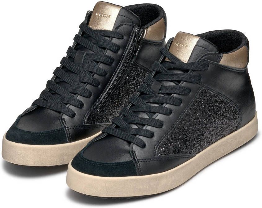 Geox Sneakers D BLOMIEE H High top sneaker veterschoenen winterlaarzen met gepolsterde schacht