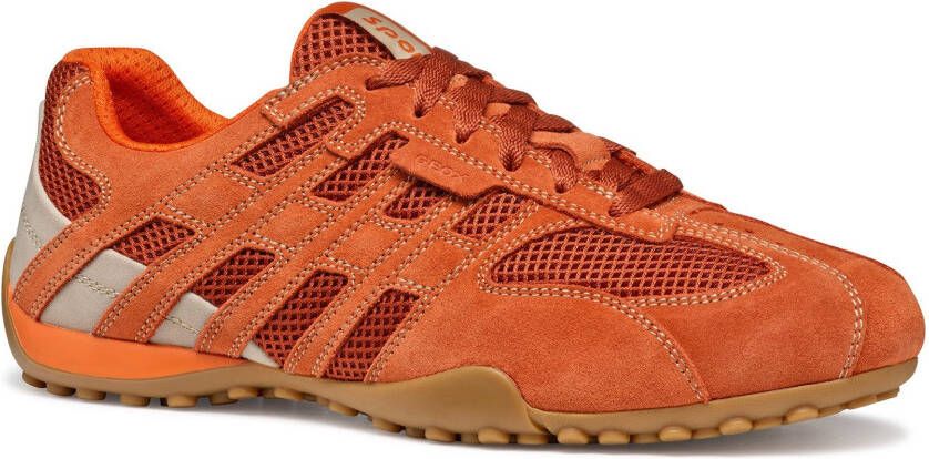 Geox Sneakers U SNAKE ORIGINAL veterschoen vrijetijdsschoen trekking sneaker met leren binnenzool