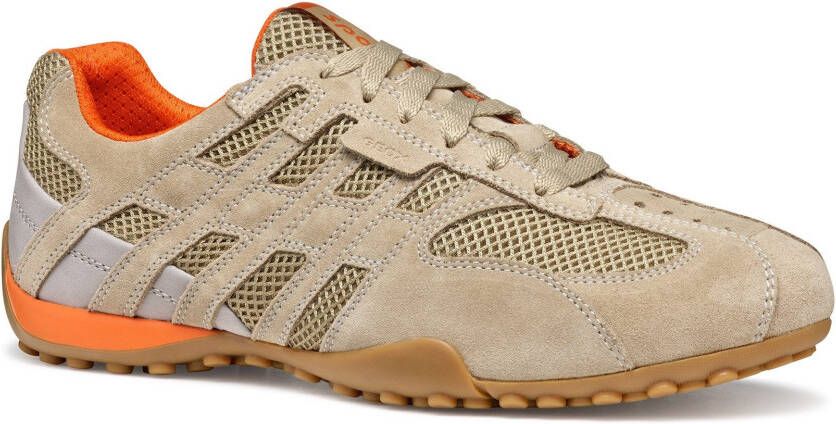 Geox Sneakers U SNAKE ORIGINAL veterschoen vrijetijdsschoen trekking sneaker met leren binnenzool