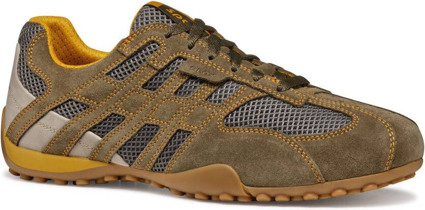 Geox Sneakers U SNAKE ORIGINAL veterschoen vrijetijdsschoen trekking sneaker met leren binnenzool