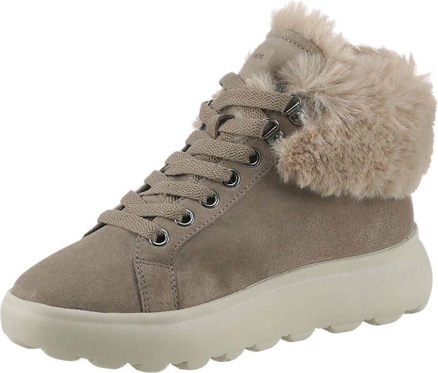 Geox Winterlaarzen D SPHERICA High top sneaker veterschoenen winterboots met plateauzool