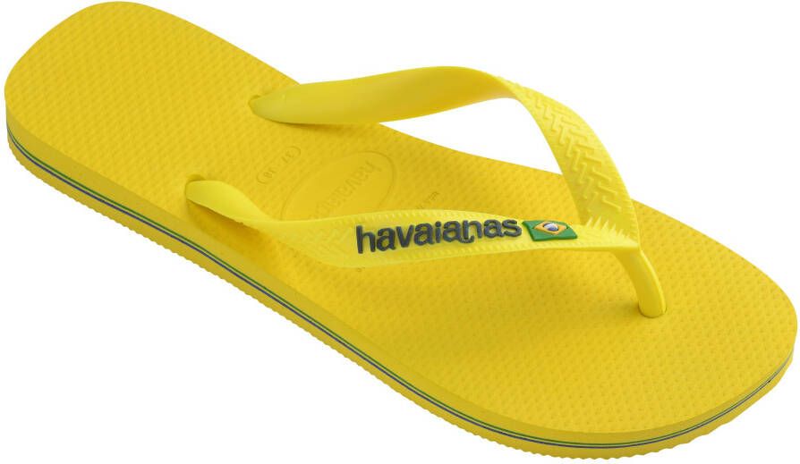 Havaianas Teenslippers BRASIL LOGO NEON zomerschoen slippers poolslides met braziliaans detail