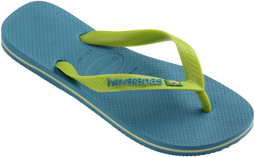 Havaianas Teenslippers Brasil Logo zomerschoen slippers poolslides met logo-opschrift