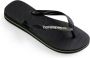 HAVAIANAS Teenslippers Heren Brasil Logo Maat: 37 Materiaal: Rubber Kleur: Zwart - Thumbnail 8