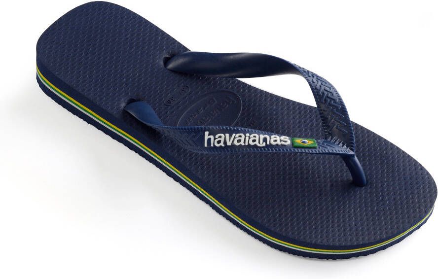 Havaianas Teenslippers Brasil Logo zomerschoen slippers poolslides met logo-opschrift