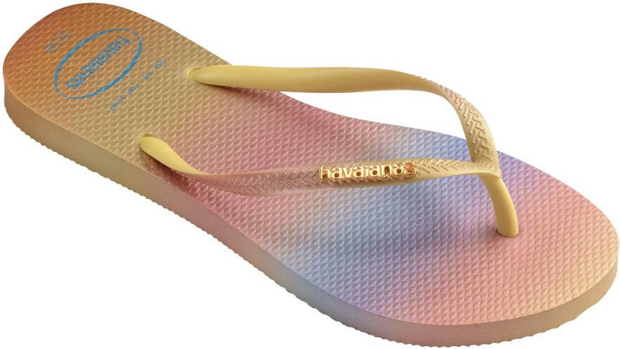 Havaianas Teenslippers SLIM GRADIENT SUNSET zomerschoen slippers poolslides met zomerse kleurverloop