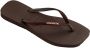 HAVAIANAS Teenslippers Dames Square Glitter Maat: 37 38 Materiaal: Rubber Kleur: Bruin - Thumbnail 3