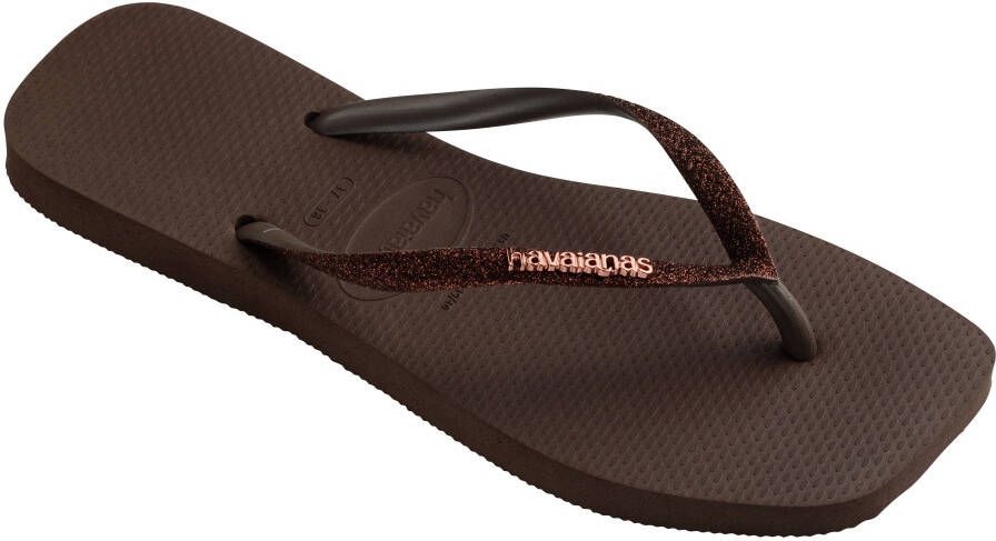 Havaianas Teenslippers SQUARE GLITTER zomerschoen slippers poolslides met glitter