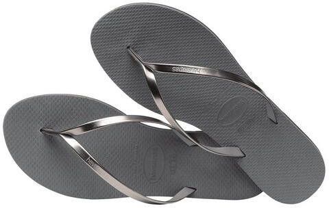 Havaianas NU 21% KORTING Teenslippers YOU METALLIC met fijne metallic riempjes