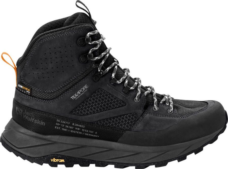 Jack Wolfskin Terraquest Texapore Mid Men Waterdichte wandelschoenen Heren black