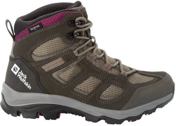 Jack Wolfskin Women's Vojo 3 Texapore Mid Wandelschoenen zwart olijfgroen