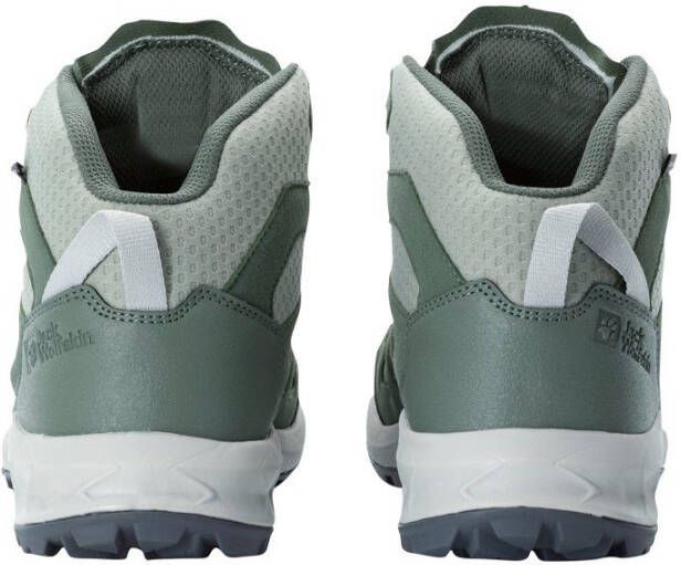 Jack Wolfskin WOODLAND 2 TEXAPORE MID W Dames Wandelschoenen hedge groen