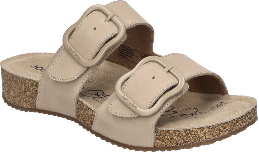 Josef Seibel Slippers TONGA 64 plateau zomerschoen pantoffels met gespsluiting