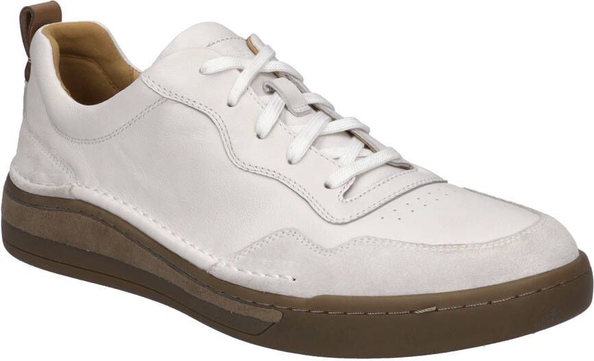 Josef Seibel CLEVE 01 Volwassenen Heren sneakersHeren veterschoenVrije tijdsschoenen Wit beige - Foto 2