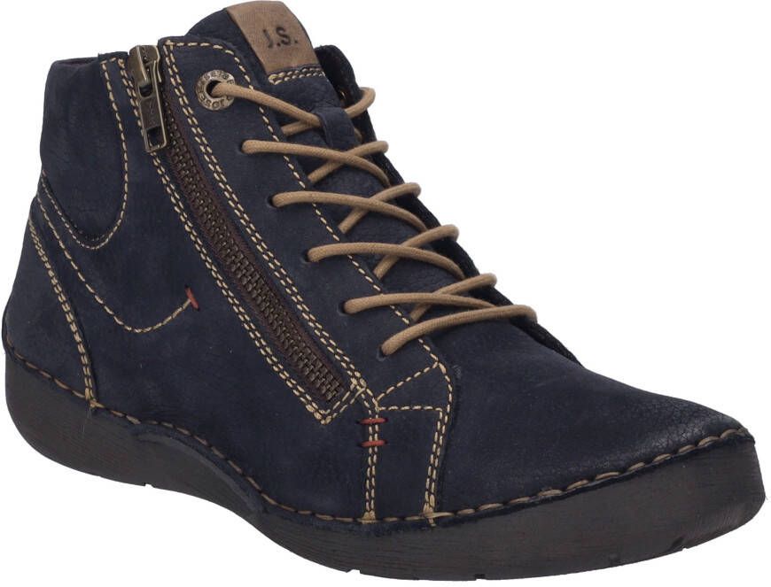 Josef Seibel Veterlaarsjes Fergey 67 Veterschoenen winterlaarzen comfortabele schoen met rits