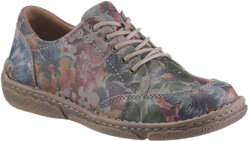 Josef Seibel Veterschoenen Neele met bloemmotief