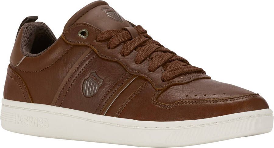 K-Swiss Lozan Match Lux Brown White M Heren Sneakers Bruin