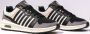 K-Swiss Rival Trainer leren sneakers zwart wit grijs - Thumbnail 2