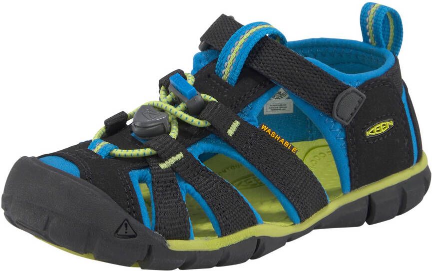 Keen Seacamp II Younger Kids Sandalen Black Brilliant Blue Zwart Polyester K1022969 - Foto 2