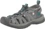 Keen Whisper Dames Wandelsandalen Medium Grey Peacock Green Grijs Polyester K1022814 - Thumbnail 4