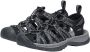 Keen Whisper Dames Wandelsandalen Black Steel Grey Zwart Polyester K1028815 - Thumbnail 3